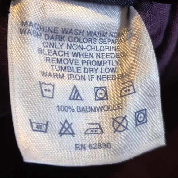 Lands' End girls size 6 purple corduroy skirt with flower applique, has shorts - Picture 6 of 6